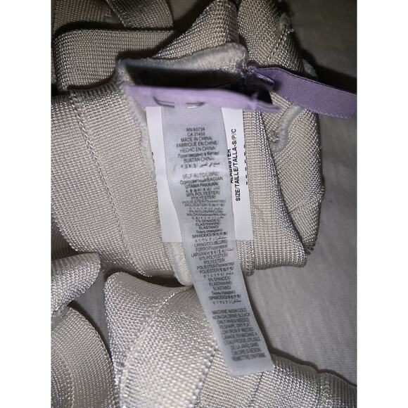 Herve Leger one piece woman swimsuit Ivory Size Small - Picture 7 of 7